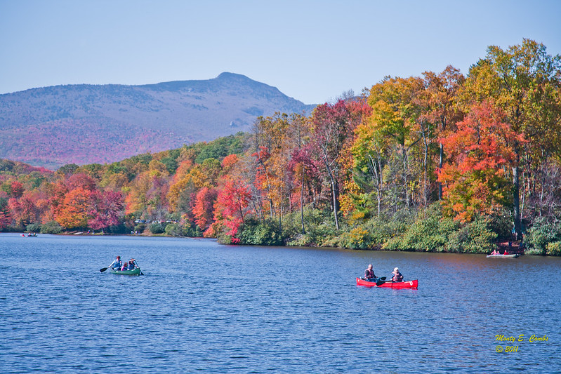 Canoeists on Price Lake