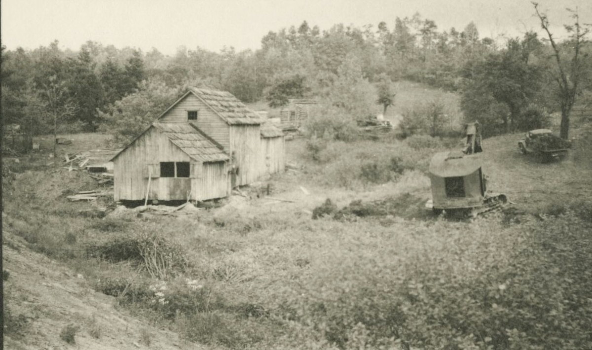 Mabry Mill in 1942 without the water wheel and pond
