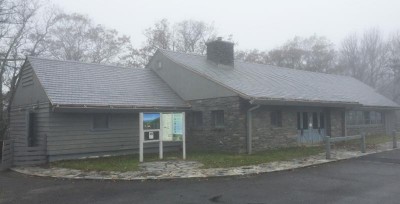 A new roof at Bluffs Restaurant on the Blue Ridge Parkway.