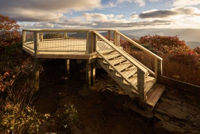 The completed Mount Pisgah viewing platform.