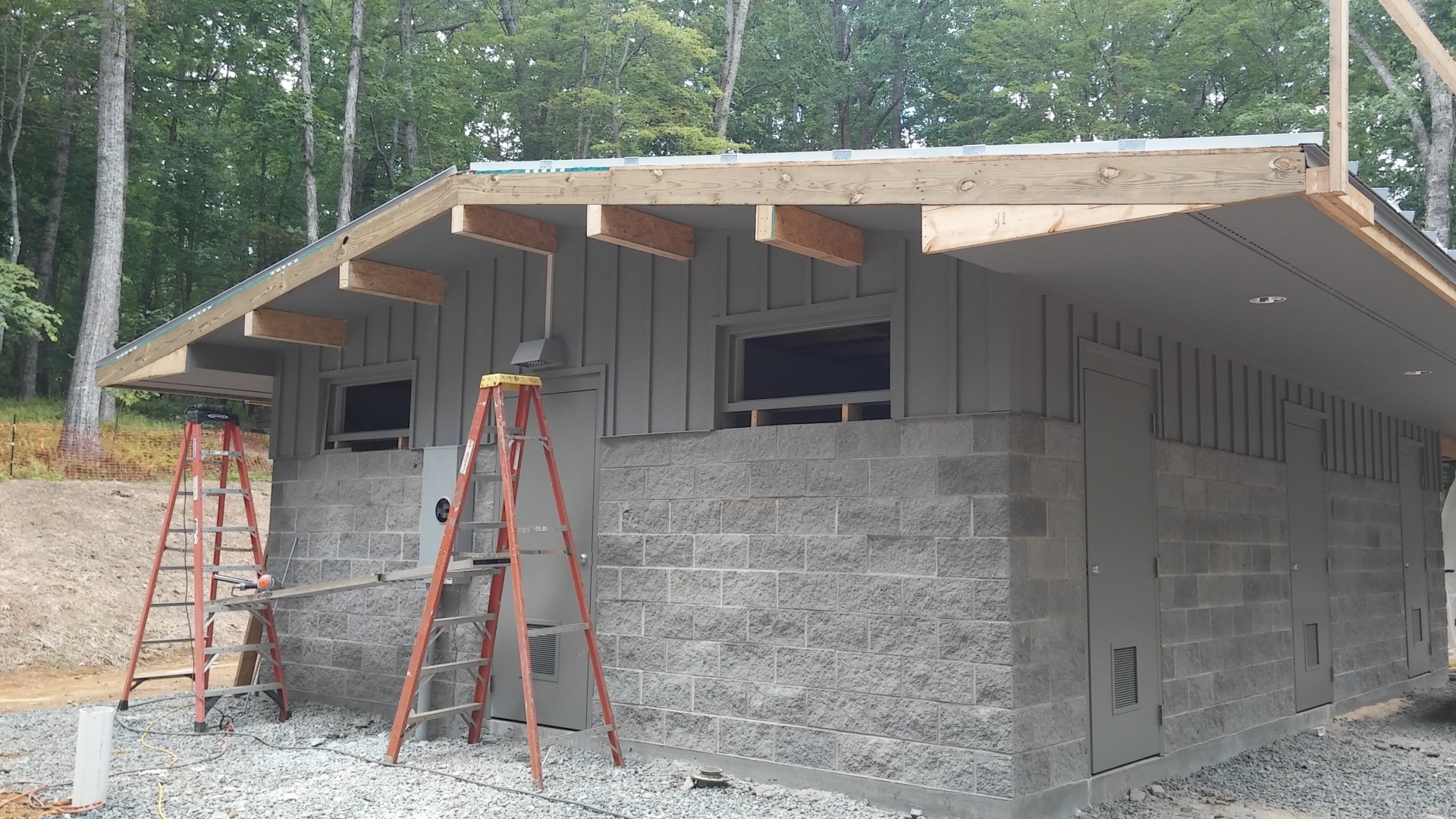 New shower facility at Price Park Campground on the Blue Ridge Parkway