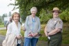 Jo Hennelly and Pat Shore Clark with Leesa Brandon of the National Park Service