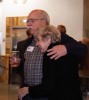 Former Blue Ridge Parkway Superintendent Phil Francis hugs Foundation Advisors Becky Anderson.
