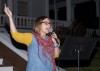 Auctioneer Jenny Koehn oversees the live auction bidding during The Denim Ball on Sept. 15, 2022.