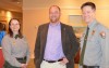Blue Ridge Parkway Rangers Lorrie Knies and Tom Davis with Jason Urroz, director of the Kids in Parks program.