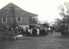 A crowd gathers at Bluffs Lodge in 1972 for the National Park Centennial.