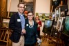 Wyatt and Kim Stevens enjoy the opening gala for the art show Of Valley & Ridge on October 26 at Zealandia in Asheville.